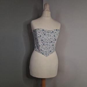 Haut D'été à Bretelles Laura Ashley - Coton Gris Et Blanc - Taille 16 - Occasion Très Bon état