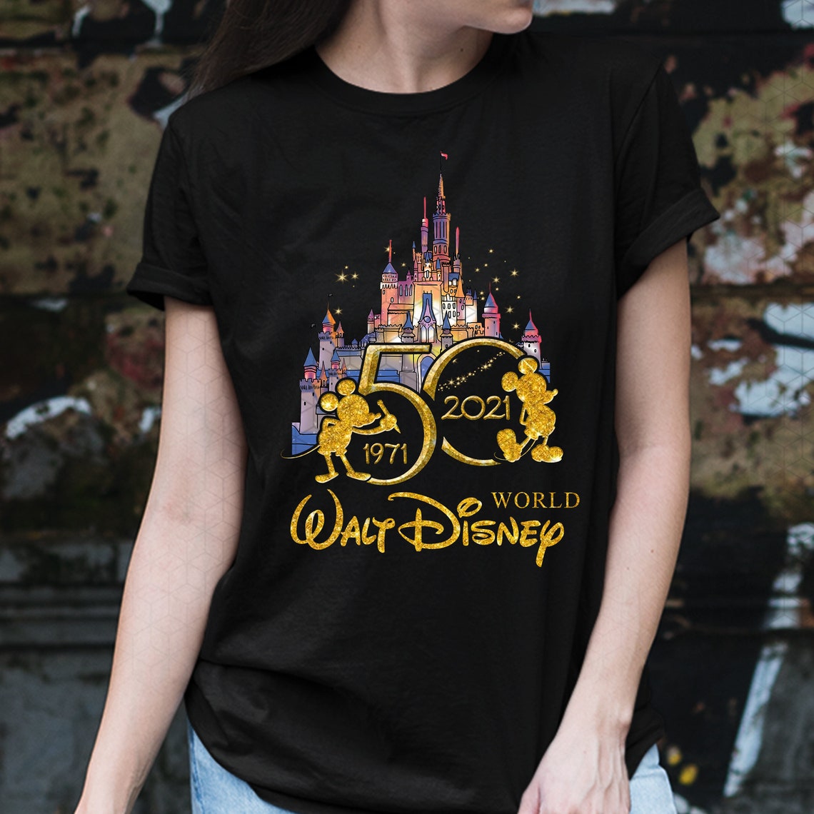 Disney World 50th Anniversary Tshirt Walt Disney Magic Etsy