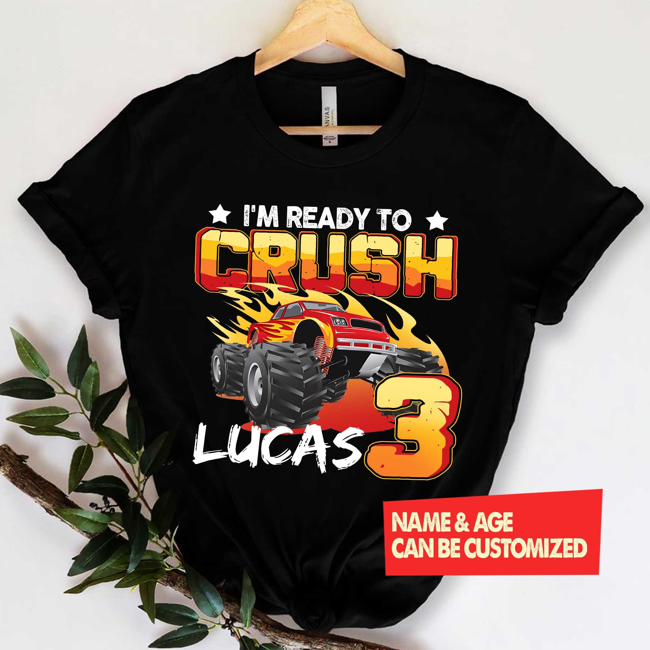 Custom Monster Truck Birthday Shirt Birthday Boy Monster | Etsy