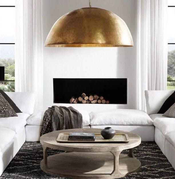 Restoration hardware dome pendant deals