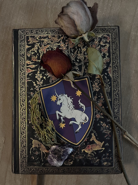 Unicorn Crest Vinyl Sticker - 3