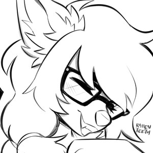 Harige pictogramschets | Fursona pfp | HARIGE COMMISSIE (lees de beschrijving voordat je koopt!) afbeelding 14
