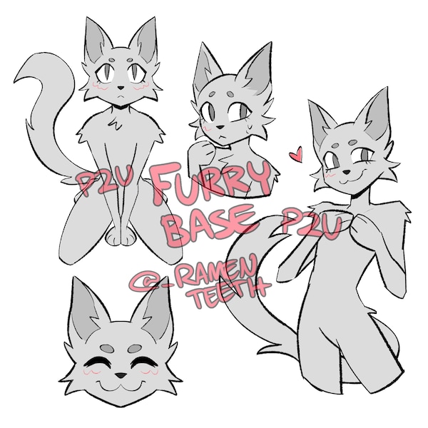 Furry Cat Base | Anthro Base