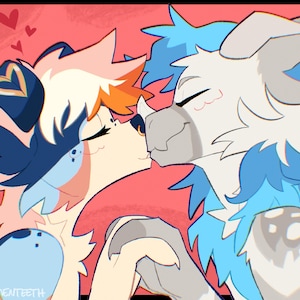 ファーリーバレンタイン YCH || カップル YCH