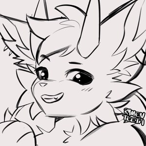 Harige pictogramschets | Fursona pfp | HARIGE COMMISSIE (lees de beschrijving voordat je koopt!) afbeelding 19