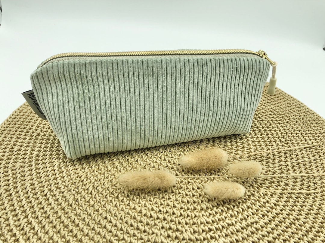 LuenHego 2er Set Federmäppchen Aus Segeltuch – Blanke DIY-Tasche Mit Reißverschluss