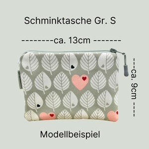 Kosmetiktasche Cord mint, Gr. S, kleine Schminktasche, kleine Kosmetiktasche Cord, Make up Tasche, Cordtasche, Geldbeutel,schönes Geschenk Bild 8