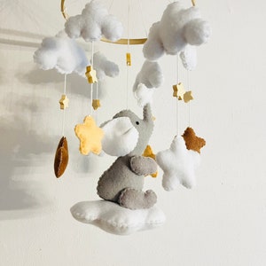 Baby Mobile Elephant Natural Star