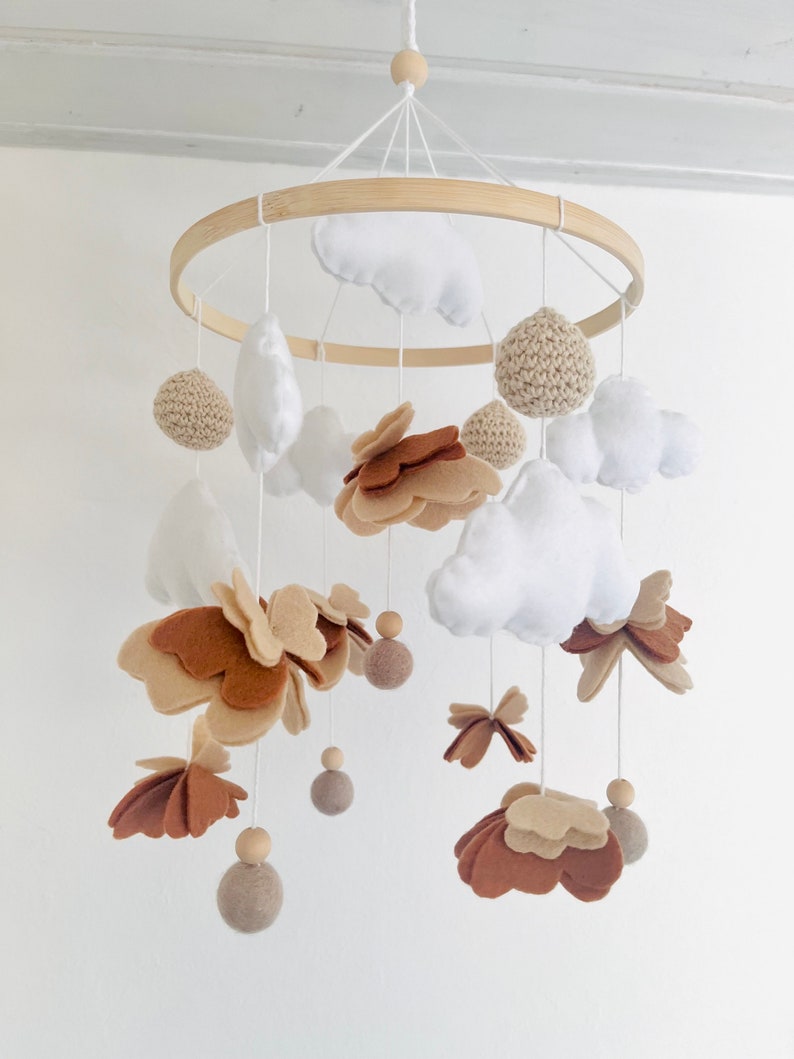 Baby Mobile Schmetterling Creme/Beige Bild 6