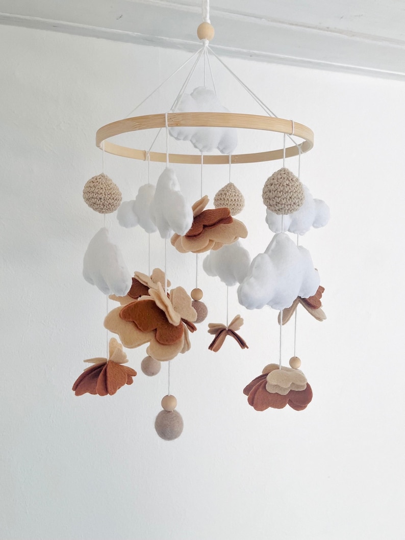 Baby Mobile Schmetterling Creme/Beige Bild 2