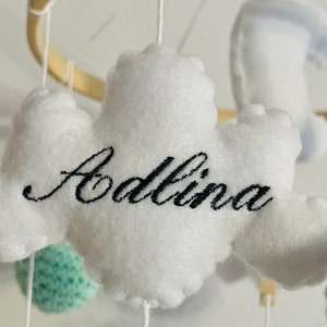 Baby Mobile Wolken Neutral Bild 8