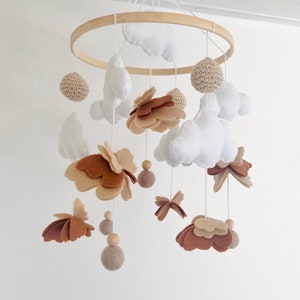 Baby Mobile Schmetterling Creme/Beige Bild 5