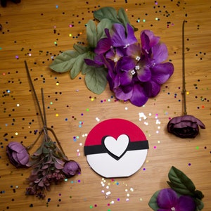 Pokeball Je vous choisis Happy Valentines Card Personnalisable Carte d’amour Carte de vœux Carte cadeau Carte cadeau Personnaliser Pokémon personnalisé