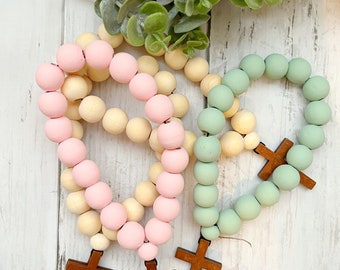 Boho car charm-cross car charm-farmhouse door hanger-rearview mirror charm-car accessories-rearview mirror accessories