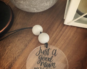 Mama Car Charm-Funny Car Charm-Rearview Mirror Charm-Mom Humor-Mom gift-Mama accessories