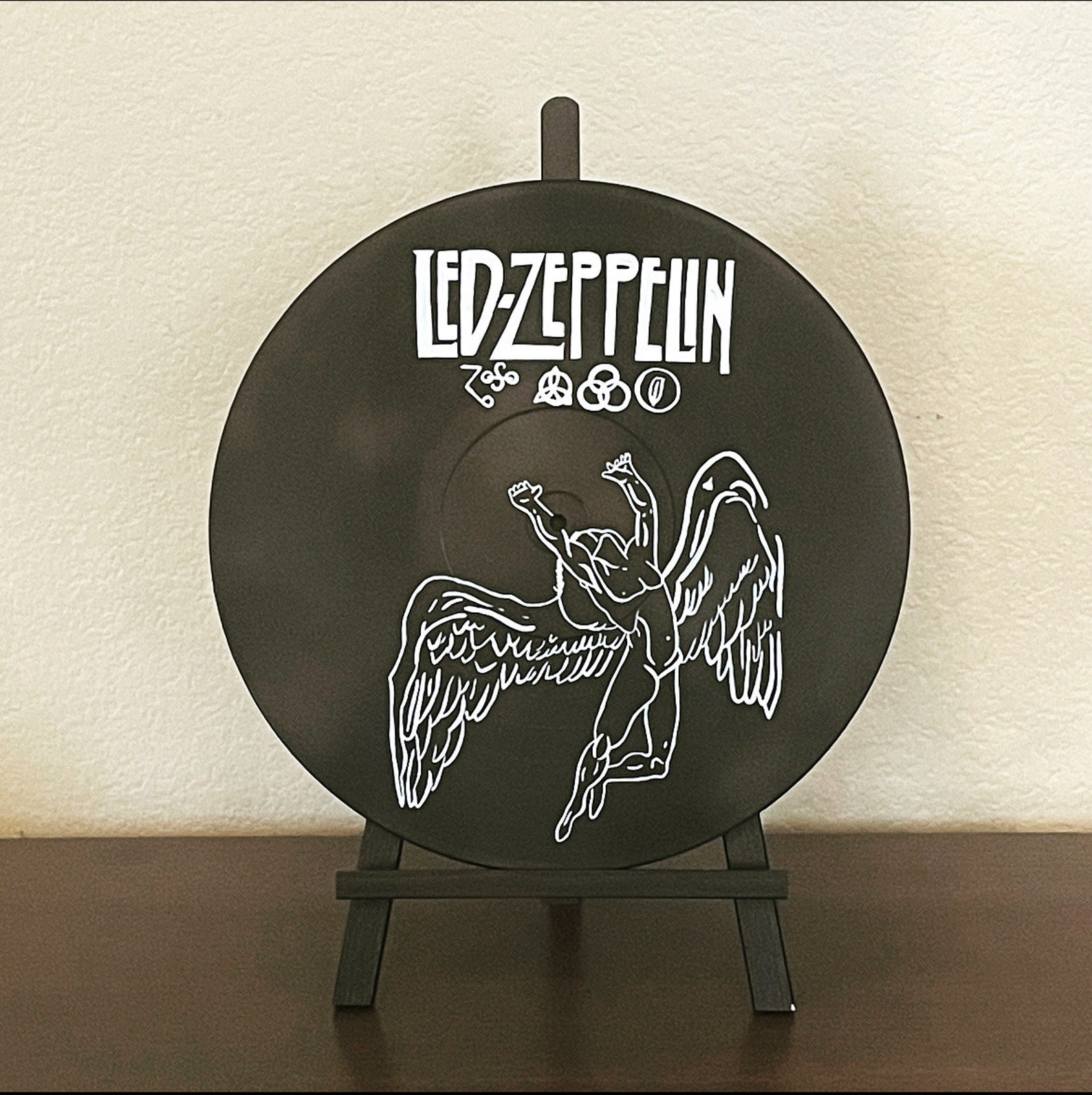 Led Zeppelin Painted Vinyl Records Etsy