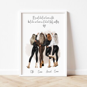 Group Friends Print Best Friend Gift Bestie Gifts 