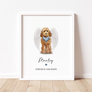 Pet Loss Gifts | In memory Dog Pet | Pet Portrait Digital | Pet Memorial Gift |Dog Sympathy Gift | Pet Lover Gift | Custom Dog Print