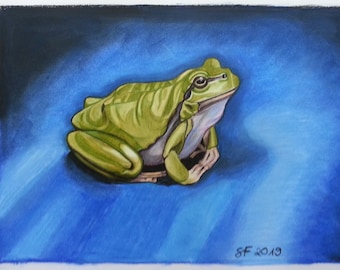 Kunstdruck A4 , Frosch