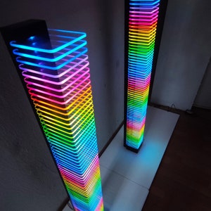 RGB Led Light Tower 2xlamps ARGB Led Floor Lamp Corner - Etsy
