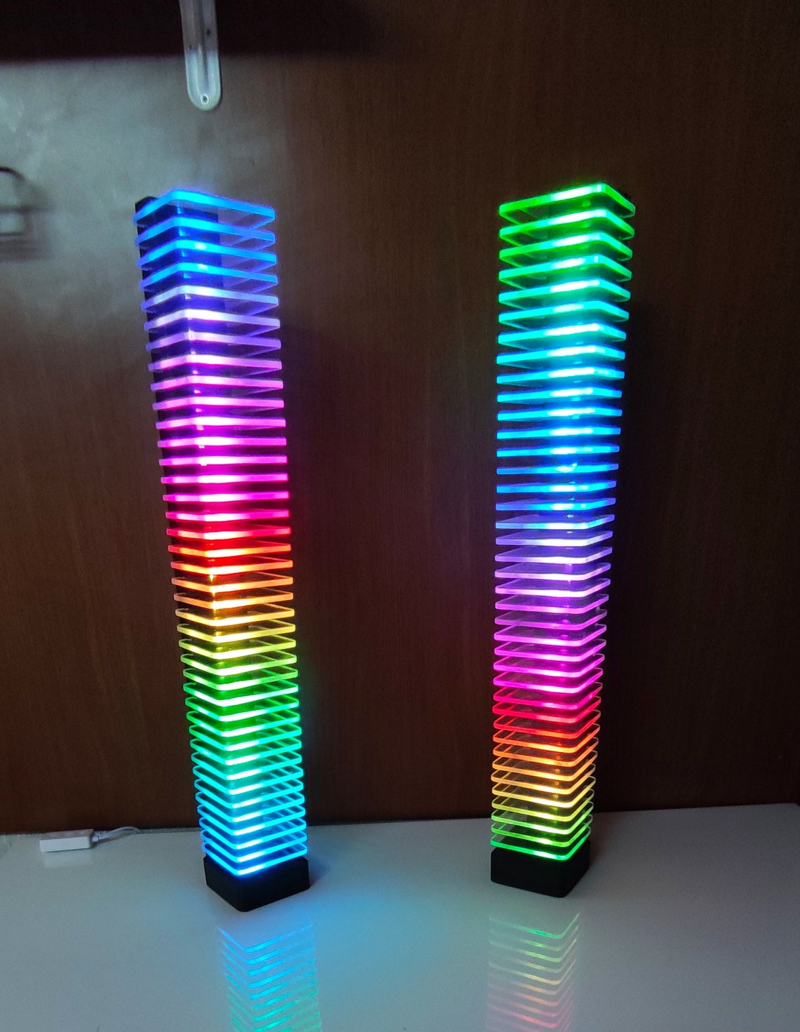 Minimalist RGB Led Desk Lamp Living Room Accessories Argb Etsy