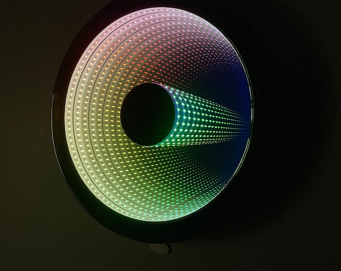 Infinity Mirror Wall Decor, LED Infinity Mirror With Ultra Dense LED ...