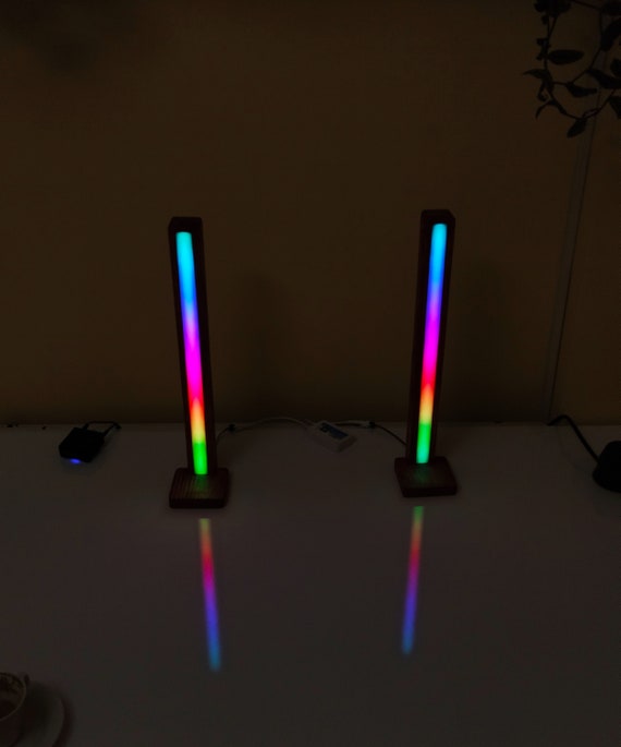 Minimalist Led Light Tower 2x Tower, Gaming Decor Led Light, Argb , RGB  Light Decor, Music Sync, Living Room LED Decor, Gaming Setup 