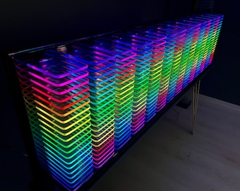 Music Spectrum Analyzer, RGB Led Light Decor, Sound Spectrum Visualization, Gaming Decor, Musician Decor, Equalizer, Musical Lamp, VU meter