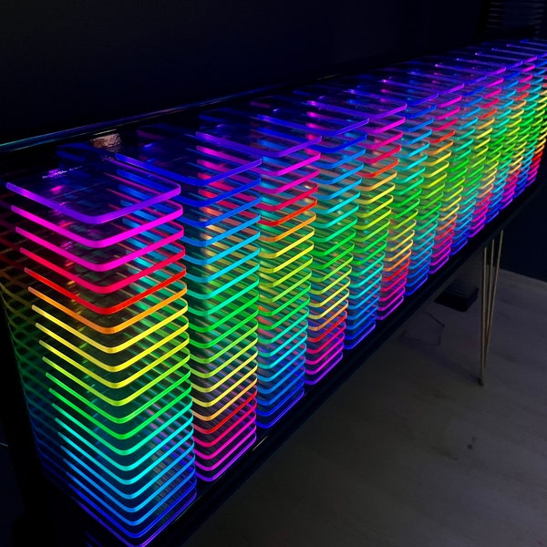 Music Spectrum Analyzer, RGB Led Light Decor, Sound Spectrum Visualization, Gaming Decor, Musician Decor, Equalizer, Musical Lamp, VU meter