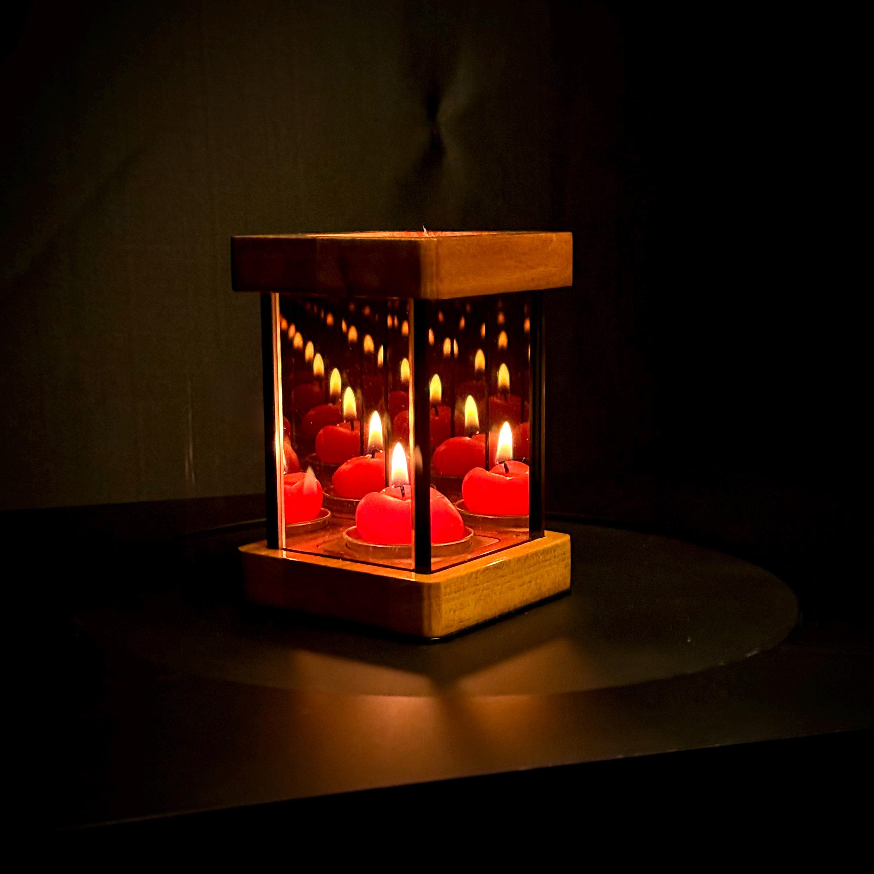 Hewory - Portacandele in vetro Hurricane: set di 6 candelieri trasparenti per centrotavola da matrimonio, alti portacandele per decorazioni natalizie, feste all'aperto