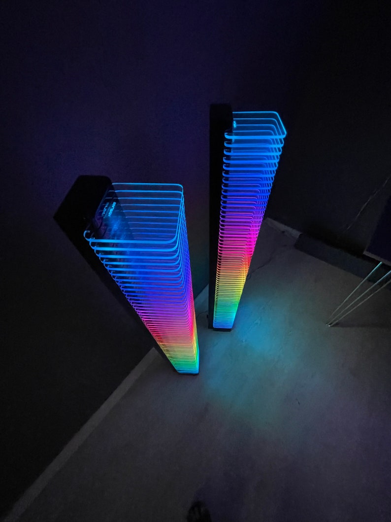 RGB Led Light Tower 2xlamps ARGB Led Floor Lamp Corner Etsy