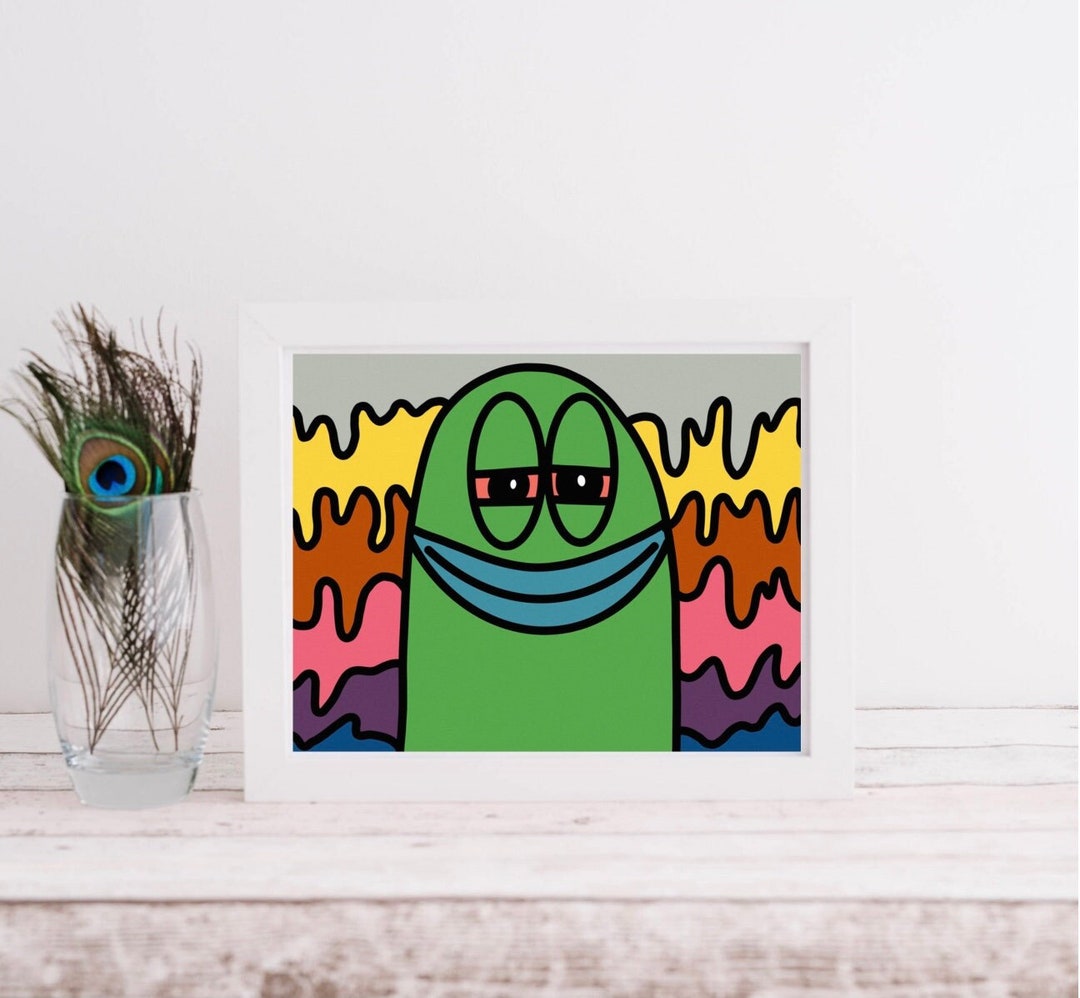 sad spongebob fish Art Print for Sale by Drayziken