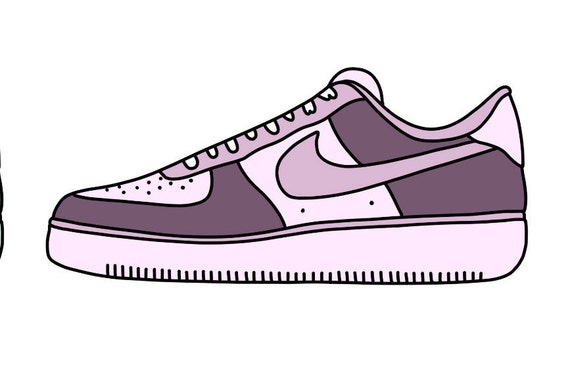 Nike Shoe Sticker Nike Sticker Air Force 1 Sticker - Etsy