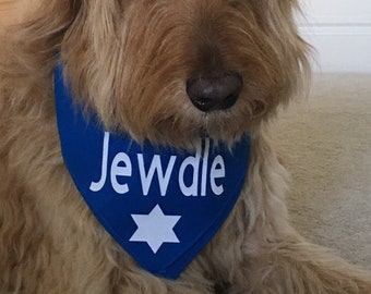 Jewdle Dog Bandana for Jewish Doodle Type Dogs