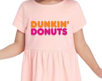 Dunkin’ Donuts Dress in Long or Short Sleeve Girls 6m - 14 years