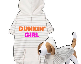 Dunkin 'Girl Dunkin' Donuts inspiriert benutzerdefinierte Haustier Hoodie-Sweatshirts