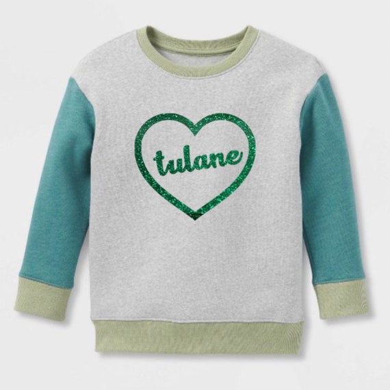 Kids Tulane University Heart Sweatshirt