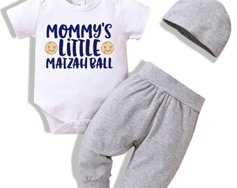 Mama's kleine Matzah Ball Joodse baby-joggingset