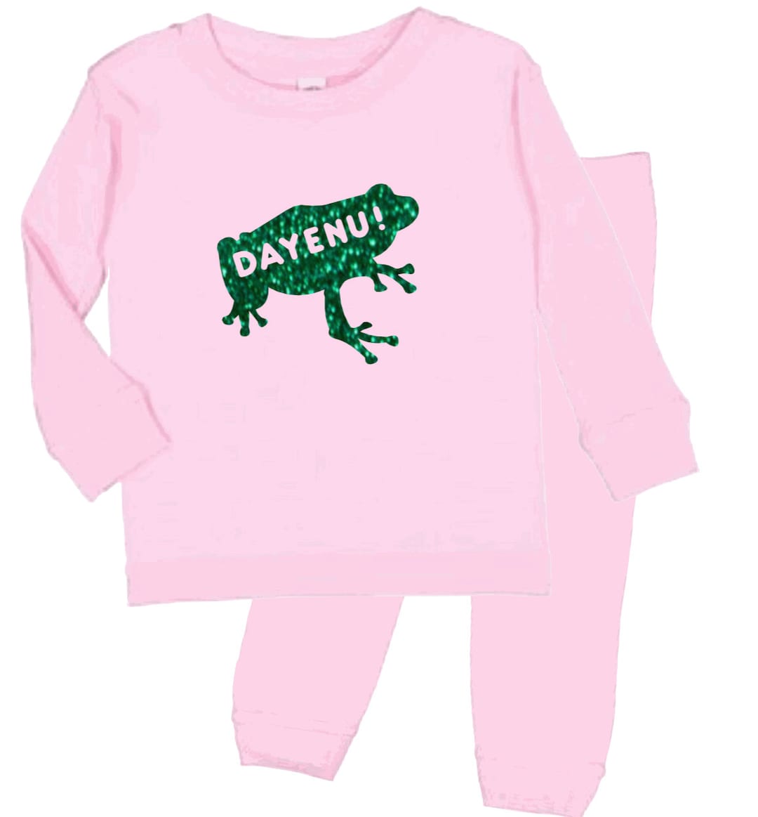 Passover Dayenu Glitter Frog Pajamas and Lounge Wear Long or Etsy