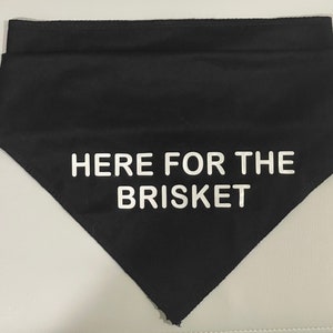 Here For The Brisket Dog Bandana for Dogs or Cats