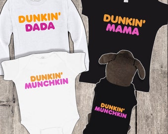 Dunkin’ Dada, Mama & Family Dunkin Donuts T-shirts