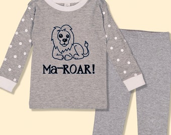 Passover Pajamas “Ma-roar” Lion Maror  Pajamas for Girls and Boys