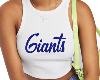 Giants Cropped Women’s Tank Top