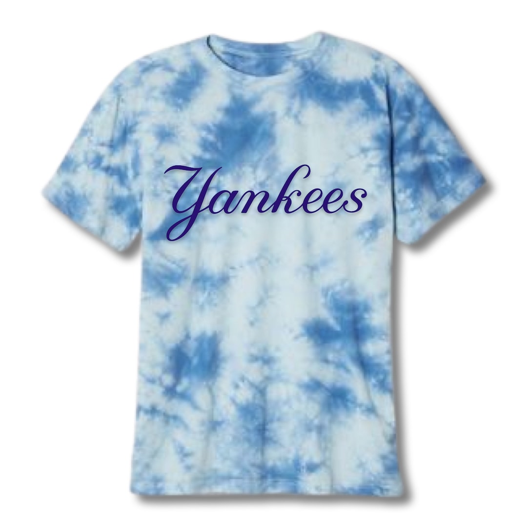 Adult & Kids Yankees Tie Dye T-shirt With Optional Personalization - Etsy