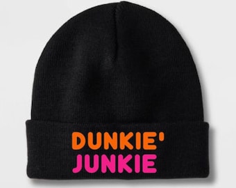 Dunkie Junkie Dunkin’ Beanie Hats in All Sizes