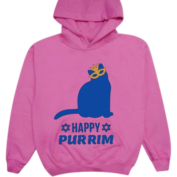 Purim Happy “Purrim” Family Cat Hoodies and Sweatshirts