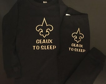 Geaux to Sleep Pajamas for Baby & Kids (