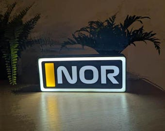 Custom F1 LED Lamp – Driver Abbreviation Light – F1 Decor – Racing Gift – Desk or Shelf Display