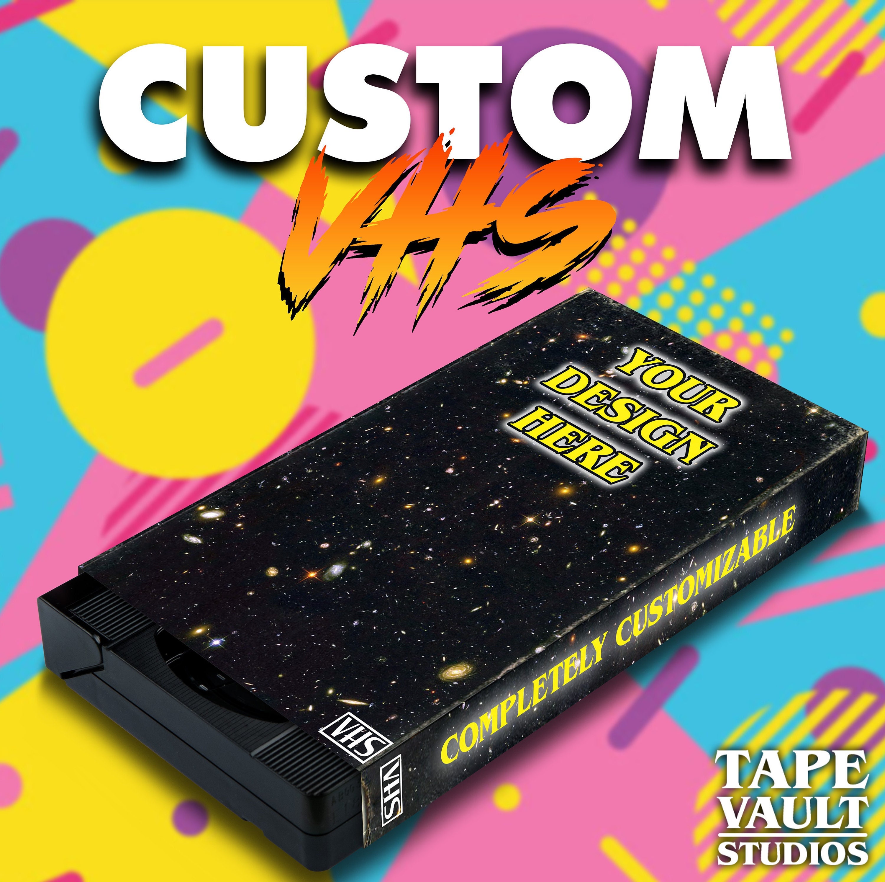 Custom 90s Retro VHS Case and Tape Collectible
