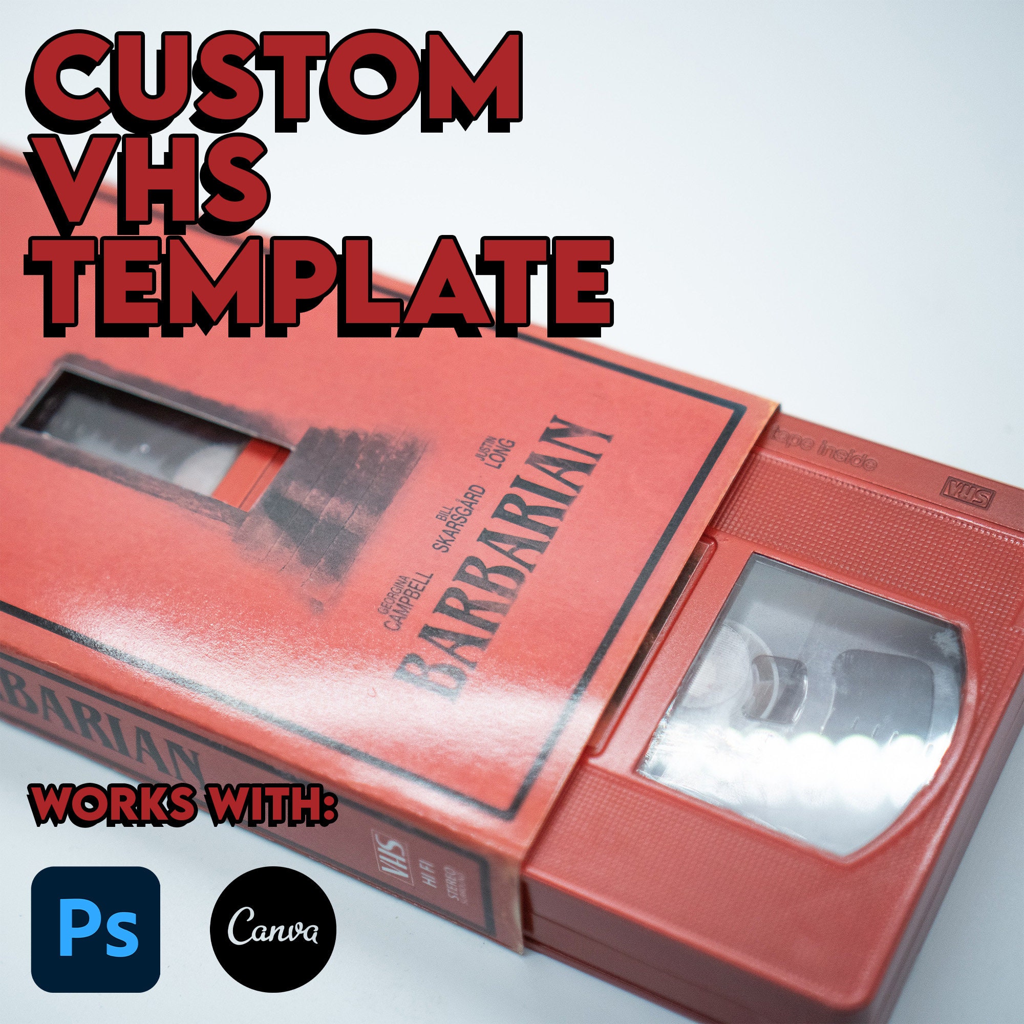 VHS Schuber Vorlage | Photoshop und Canva Kompatibel